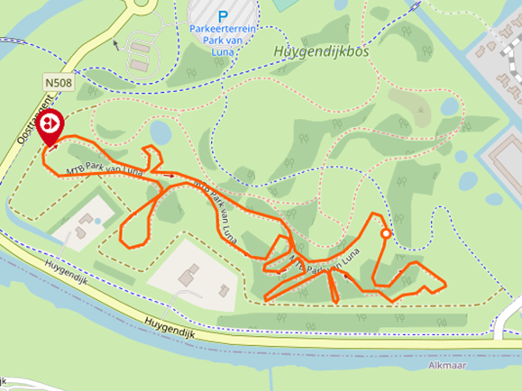 Mountainbike route Heerhugowaard